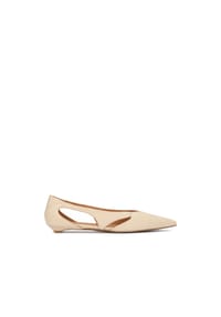 Kazar - Elegante Lederpumps mit kunstvoll ausgeschnittenem Schaft - Creme