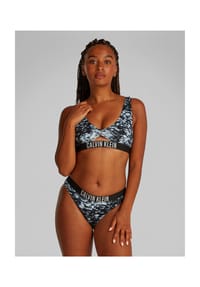 Calvin Klein - Bikini Slip, Logo-Bund, für Damen - 0GR BLACK