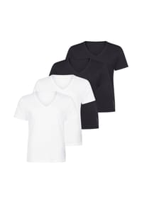 sloggi - Unterhemd / Shirt Kurzarm 4er Pack SLG Base - Schwarz