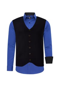 RUSTY NEAL® - Hemd mit Weste - Anthrazit