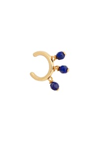caї - Ear Cuff 925/- Sterling Silber 3 Lapislazuli - gelb