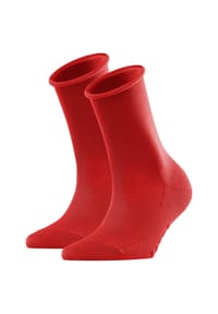 FALKE - Damen Socken Active Breeze 2er Pack - Uni, Rollbündchen, Lyocell Faser - Blau