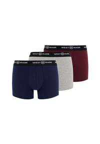 WestmarkLondon - Retro Short / Pant 3er Pack Oscar - Black / Ecru / Gray