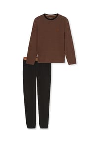 SCHIESSER - Schlafanzug 95/5 Nightwear, Rundhals, für Herren - 327 TOFFEE