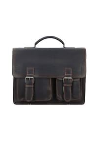 GREEN BURRY - Aktentasche Leder 39 cm - brown