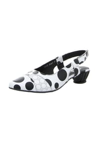 SIMEN - Sling Pumps - schwarz/weiss