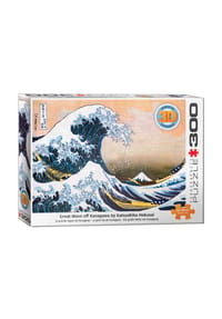 eurographics - Puzzle mit 3D-Effekt Die große Welle von Kanagawa - Hokusai, 300 Teile, 48 x 68 cm - 