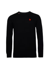 U.S. POLO ASSN. - Strickpullover Pullover R-Neck - schwarz
