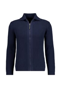 RAGMAN - Strickjacke, Baumwolle, für Herren - 701 BLAU MEL