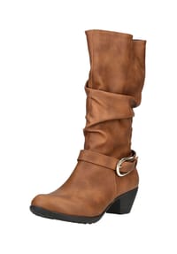 Andrea Conti® - Lederimitat Stiefel - Braun