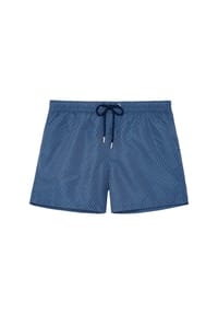 HOM - Morny Badeshorts, Kordellzug, Label, für Herren - NAVY PRINT