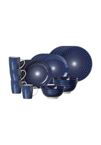 Set Di 4 Piatti Dessert Royal Reiko Ritzenhoff & Breker - Porcellana Blu/bianco, Diametro 21,5 Cm