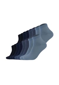 s.Oliver - Unisex Socken, 16er Pack - Quarter, einfarbig - Blau