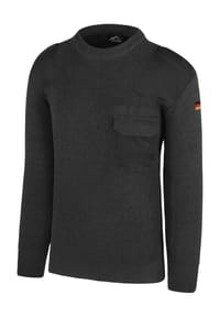 normani® - Herren BW-Pullover mit Schurwolle Barntrup - Schwarz