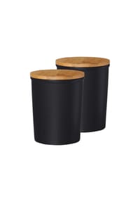 Ritzenhoff & Breker Vorratsdosen Jasper 1,8 l 2er Set schwarz-braun - JASPER - schwarz-braun