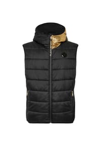 PLEIN SPORT - Weste SCRATCH - black/lightgold