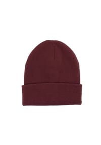 CAPO - Beanie, Wolle-Kaschmir Strick, doppellagig - black