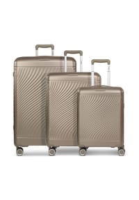 PICARD Vienna - Vienna 4 Rollen Kofferset 3-teilig mit Dehnfalte - black