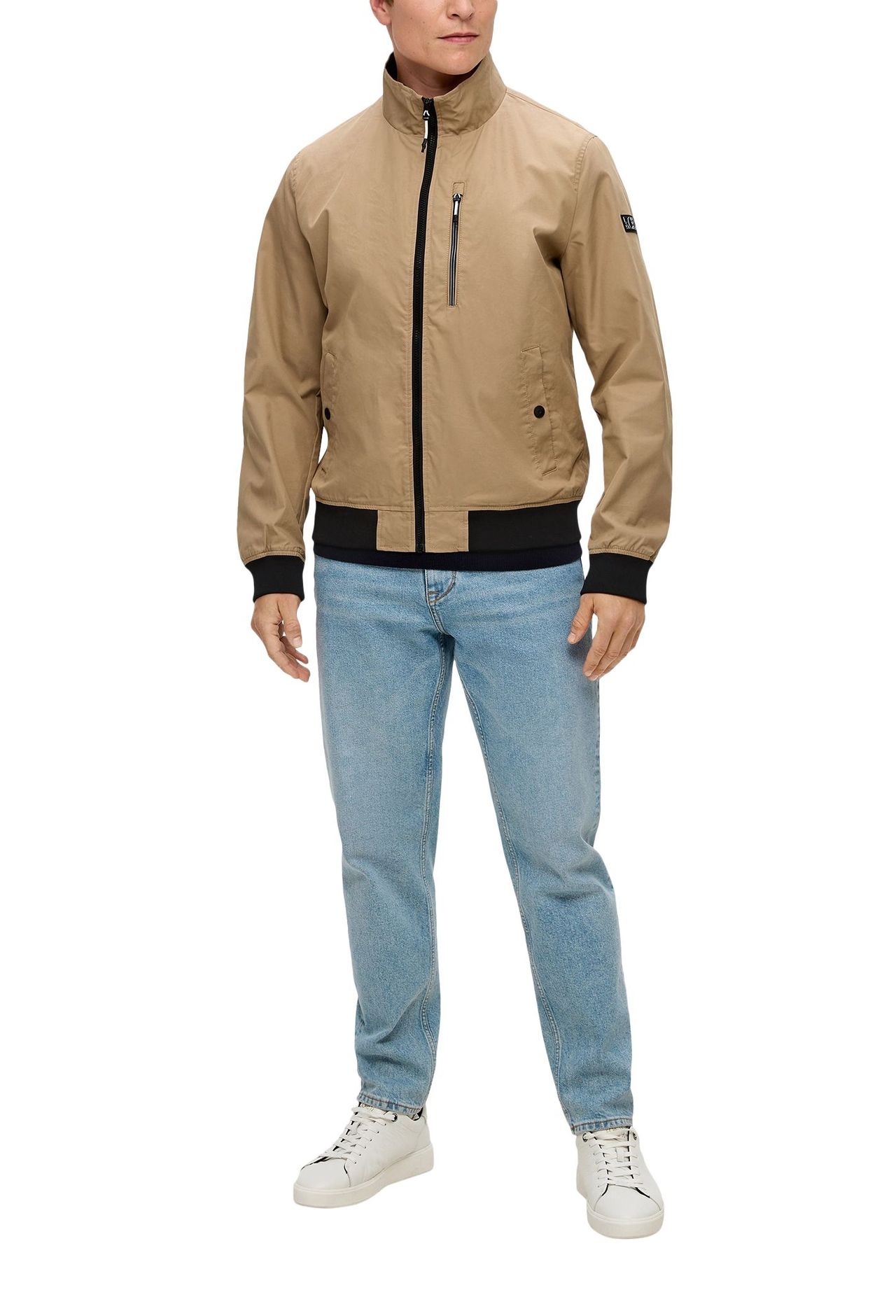 s.Oliver Blouson, Stehkragen, Brusttasche, für Herren | GALERIA 