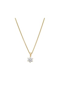 LYOMI - Anhänger mit Kette 585/- Gold 1 Diamant Lab Grown 1,0ct. - gelb