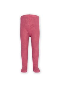 KITE - Kinder Zopfmuster Strumpfhose Heide Bio-Baumwolle - pink