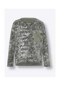 heine - Sweatshirt - khaki-bedruckt