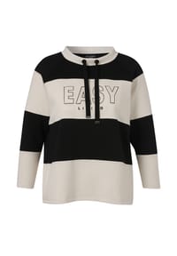 VIA APPIA -DUE- - Sweatshirt Große Größen - schwarz / vanille