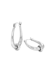 NOELANI - Damen Creolen, Edelstahl - SILBER