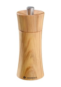 ZASSENHAUS Salzmühle "Frankfurt", 14 cm - FRANKFURT - OLIVENHOLZ