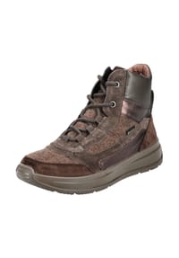 legero - Veloursleder/Textil Stiefelette - Braun