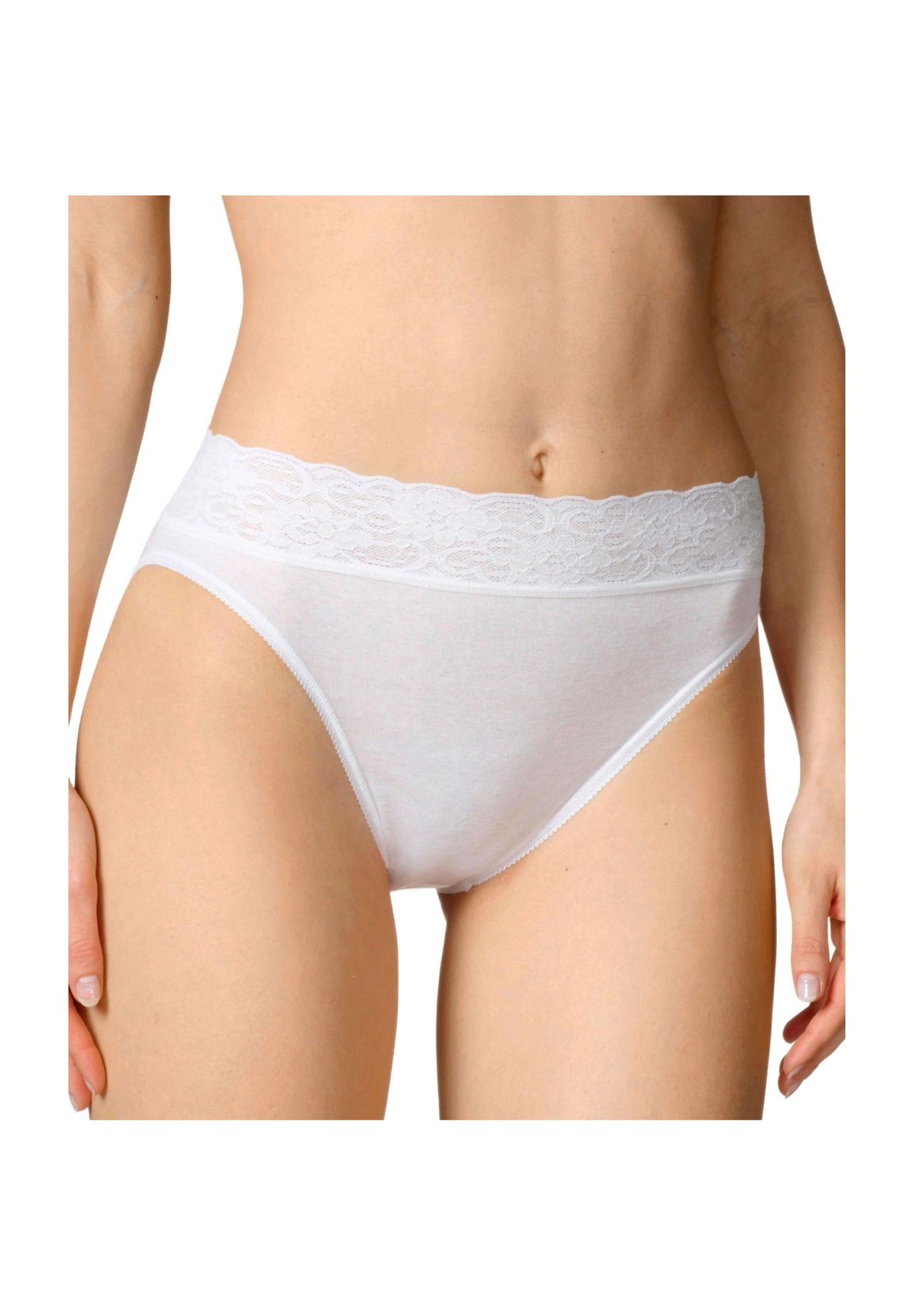 Calida Damen Weiß Slip "Slip Iconics High Cut Slip 1Er Pack", Gr. 40-42, Obermaterial: 100% Baumwolle Co., Unterhosen Slip - Bild 5