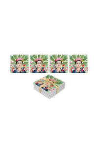 ppd - Untersetzer Coyoacàn Design Coaster, 4-tlg., Dolomit - Mehrfarbig