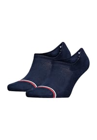 TOMMY HILFIGER - Sneakersocken, Kontraststreifen, 2er-Pack - 001 WHITE