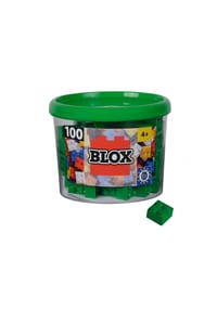 Simba - Klemmbausteine Blox 100 Grüne 4er Steine in Dose, 100 Stück - 