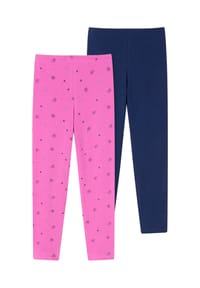 SCHIESSER - 95/5 Leggings, 2er Pack, Gummibund, für Kinder - 908 SORTIERT 2
