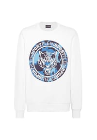 PLEIN SPORT - Sweatshirt CARBON TIGER - black/lightblue