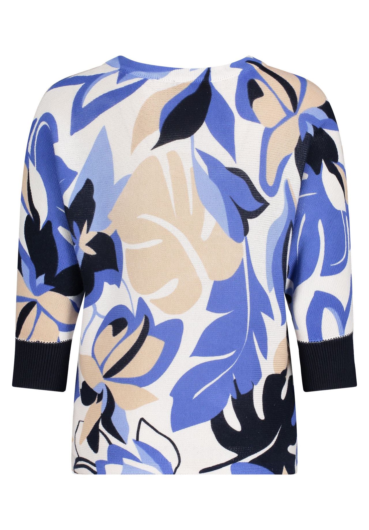 Betty Barclay Strickpullover Mit Print, Blau, 36