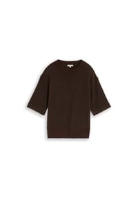 TOM TAILOR - Pullover, Rippbündchen, für Damen - 28343 BROWN MELANG
