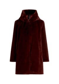 BETTY BARCLAY - Plüschjacke mit Kapuze - beige