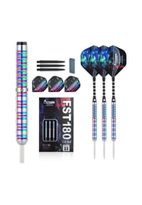 COFI - Formula FST180 zweite Generation Regenbogen Tungsten Dart Steeltip - Mehrfarbig 14 × 1 × 1 cm