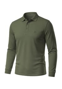 normani® - Herren Langarm Poloshirt Lyroe - Anthrazit