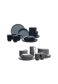 Ritzenhoff & Breker XXL Kombiservice Jasper 32er Set schwarz-grau - JASPER - schwarz-grau