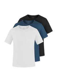 normani® - 3er Set Herren T-Shirts aus Bio-Baumwolle Nyons - Beige