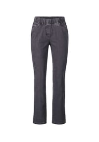 GOLDNER - Kurzgröße:  Klassische Jeansschlupfhose LOUISA - anthrazit
