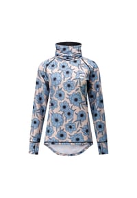 eivy - Shirt mit extra hohem Kragen - Blue Flower