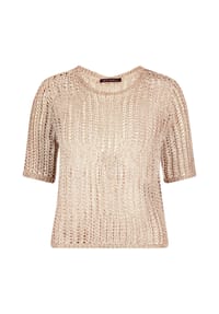 BETTY BARCLAY - Strickpullover mit Lochmuster - Beige