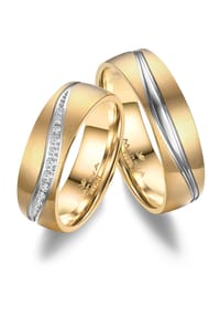 MARRYA - MARRYA MARRYA Titan Ringe Trauringe Eheringe Partnerringe - Damen Ring - gold - silber