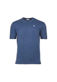 U.S. POLO ASSN. - Herren T-Shirt - Rundhals, Logo-Stickerei, Baumwolle - Beige