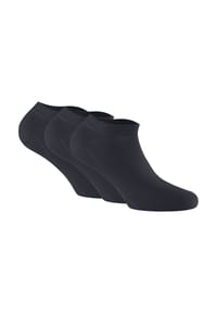 Rohner Advanced Socks - Unisex Sneaker Socken, 3er Pack - Bambus - Schwarz