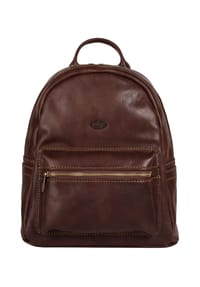 piké - Rucksack Echt Leder, Made In Italy - braun
